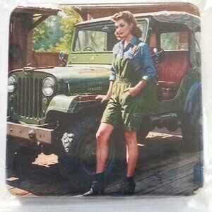 Jeep Girl Square Compact Purse Mirror